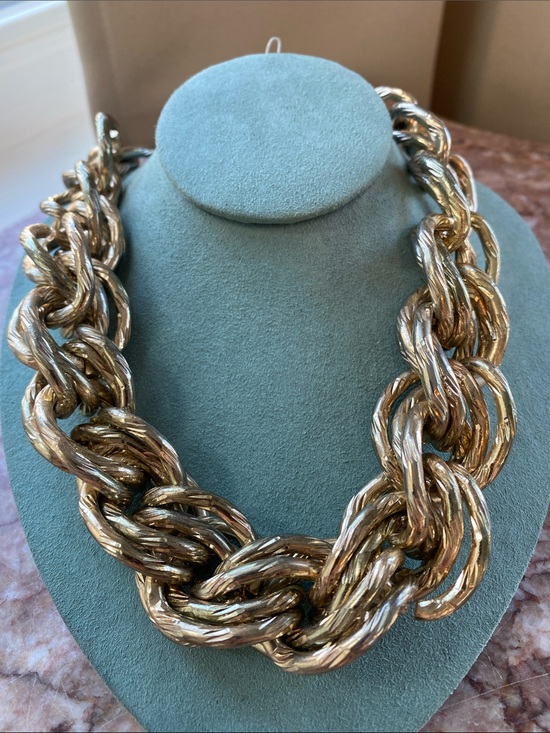 Jewelry - Graziano Gold-Tone Chunky Rope Link Necklace - Women Jewelry